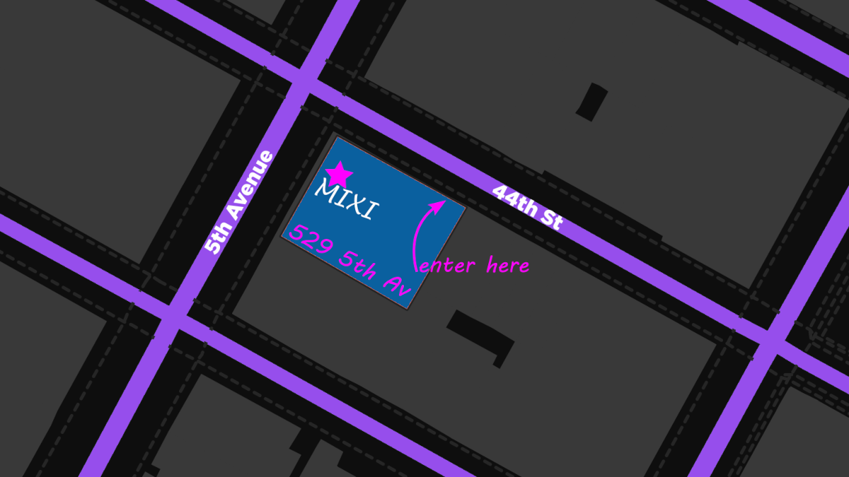 map showing mixi on 5th Avenue